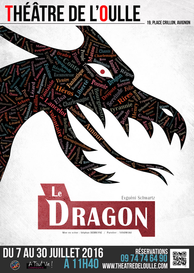 Affiche Le Dragon festival Off d'Avignon 2016